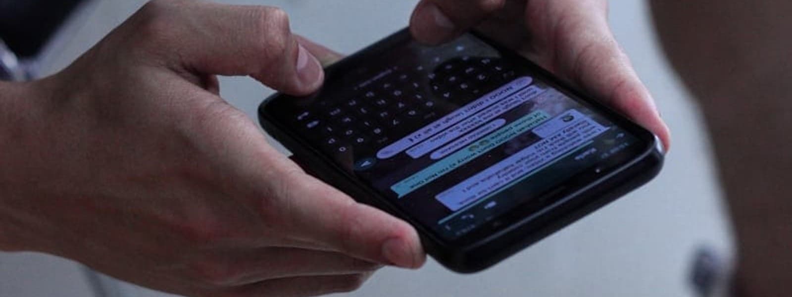 Person texting on their phone